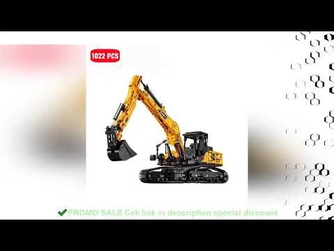 SEMBO BLOCK 1022pcs Excavator Models Building Blocks MOC City Construction Engineering Vehicle Brick