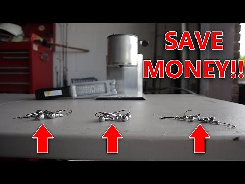 How to POUR your own JIG HEADS to SAVE MONEY (EASIEST WAY!)