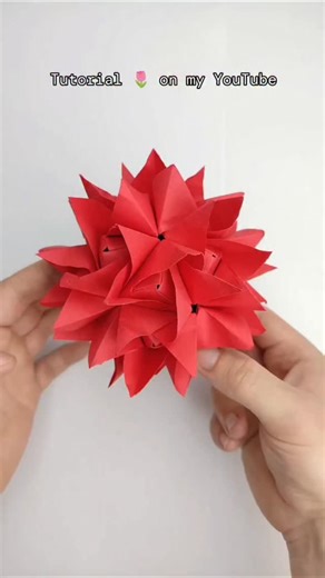 Origami library on Instagram: "Paper Tulips Kusudama 🌷🌷 Tutorial Already On My YouTube channel "Origami library"🌷🌸 . . . #origamilibrary #papertulips #papertulip #papercrafts #kusudama"