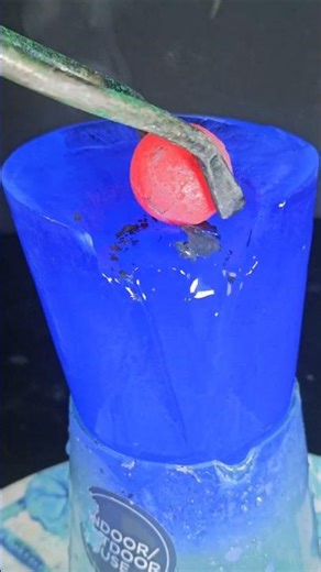 900° Metal Monster Eats Ice Block Alive! 👹 #MonsterMelt #HotVsIce #ShortsViral