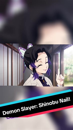 Demon Slayer: Shinobu Nail Art Tutorial