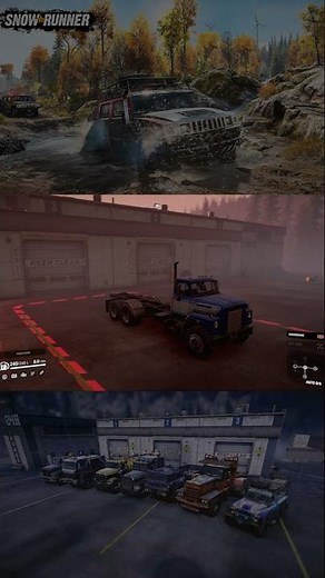 #600 Snow Runner Modifying 10 Wheeler In A Garage Making Powerful Vehicle #shorts #gameplay #gaming