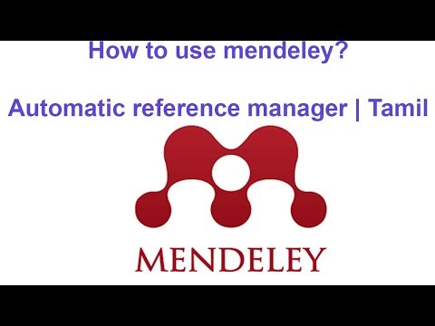 Learn Mendeley referencing manager in 5 min Tamil | Tamil tutorial | 2022