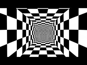 Checkerboard Tunnel | Hypnotic Background Loop/Screensaver [1 Hour, 4K]