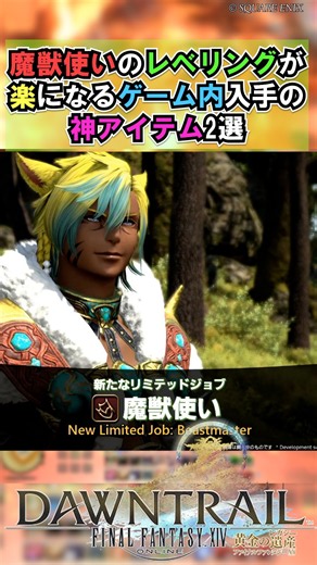 2 Best In-Game Items to Make Beastmaster Leveling a Breeze【FF14】#shorts #FFXIV