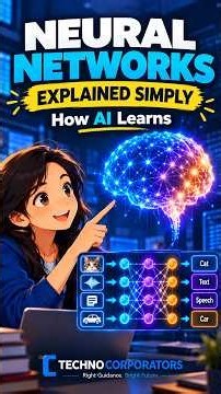 Neural Networks Explained Simply 🤖 | How AI Learns #Shorts
