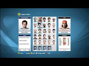 Top Spin 4 - Player Attributes and Skills