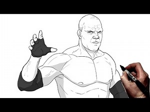 How To Draw Kane | Step BY Step | WWE
