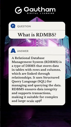 What is DBMS and RDMS | Data Base Management System