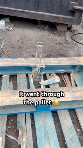 Whomp It Glass Ripping Through A Pallet 😳