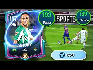 ⚡ Antony 112 ovr rw – unstoppable skills & pace in fc mobile!