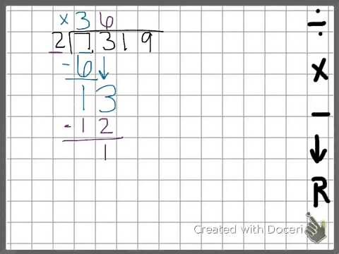 Long division with 4 digit dividends