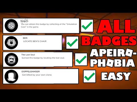 How To Get All Badges In Apeirophobia | Roblox