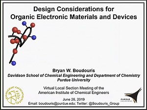 Design Considerations for Organic Electronic Materials and Devices