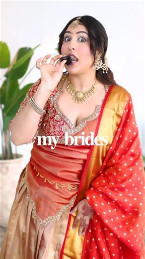 Transforming into a south indian bride♥️✨