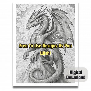 Mystical Creatures Coloring Pages | Fantasy Spirit Animals (digital Download PDF) - Etsy