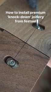 This is how to install knock down joinery using the festool domino. I’m using this for an 18 foot long dining table that comes in two 9 foot long parts. | Wayward Grain