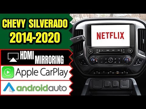 Chevrolet Silverado 2014-2019 Navigation MyLink Video Interface Apple CarPlay Smartphone Mirroring