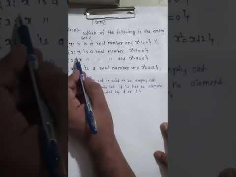 Example of Empty Set #set #class12 #maths