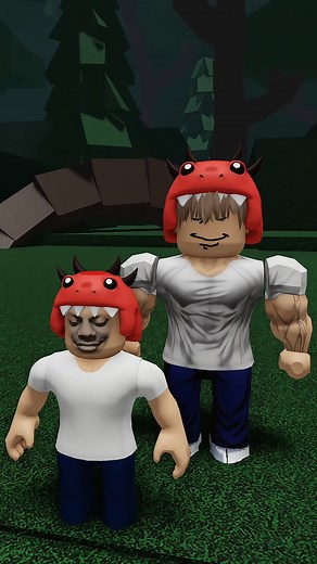 Dino Kid's older Brother meets Alien in 99 nights in the Forest #roblox #99nights #reels #usa #99nightintheforest #gaming | CashBlox