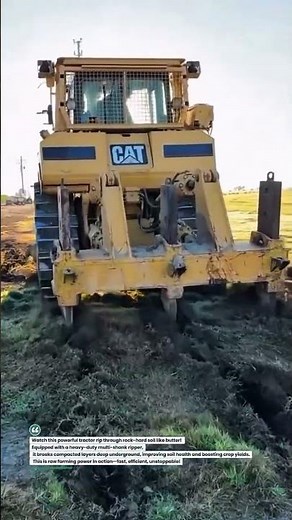 Extreme Soil Ripper Beast Breaking Hard Ground Fast! 🚜💥 #Farming #HeavyEquipment #Tractor