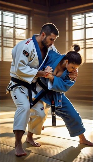 Perfect Hip Throw in Action 💥 Judo Power & Fabric Tension #judo #hipthrow #dojo #shorts #martialarts