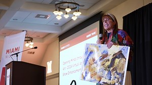 Last week, the MIAMI Women Giving Circle awarded $111,011 in grants to 9 Hawk Tank Projects. Hawk Tank is a "fast pitch" event where Miamians - students, faculty, and staff - present their ideas to Giving Circle members. This year, 19 finalists presented, and 9 were awarded grants for their unique ideas. Read about all 9 winners today: https://bit.ly/3WqPrtP | Miami University Alumni Association