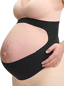 Momcozy Pregnancy Belly Band, CozySupport Ergonest Maternity Belly Band, Invisible Pregnancy Belt for Back, Abdomen, Waist