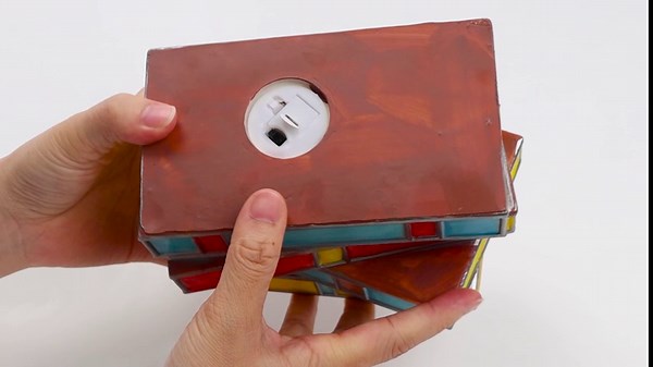 Stained Glass Stacked Books Lamp, Stained Glass Lamp Vintage Lamp, Book Decor Lamp for Living Room, Stained Glass Book Lamp Tiffany Style Table Lamp, Desk Lamp, Bedside Lamps