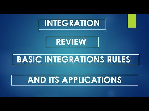 Review of basic Integration Rules and its Applications