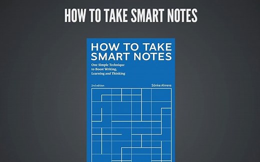 【读书分享-卡片笔记写作法】How to Take Smart Notes
