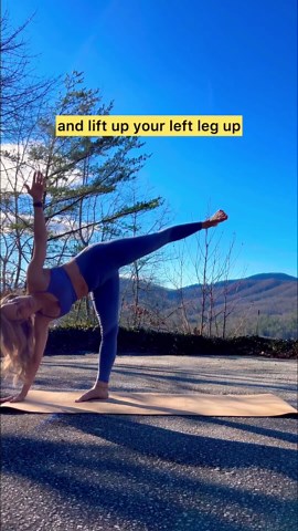 Master The Half Moon Pose: A Step-by-step Guide #yogashorts #yogatips