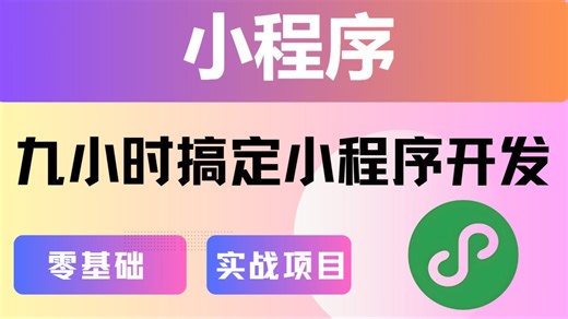 【2025极速登顶】小程序开发9小时学霸计划