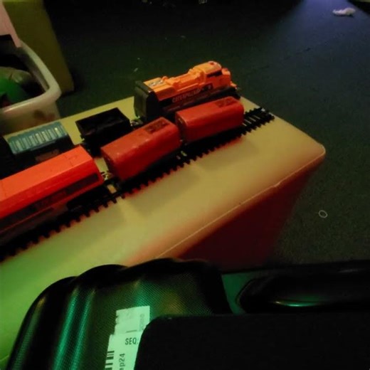 Train goes backwards and stop