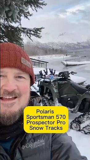 Winter Begins in Alaska | Polaris Sportsman 570 on Tracks | Ready to Groom the Trails