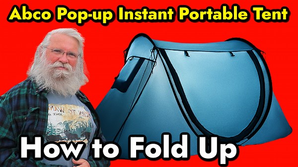Watch Abco Pop Up Instant Camping Tent HOW TO EASILY FOLD UP on Amazon Live