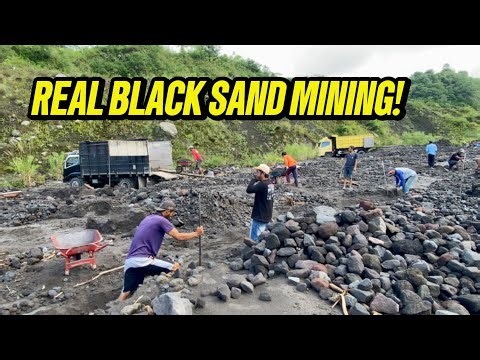 Inside Traditional Black Sand Mining: Hard Labor Behind Natural Resources