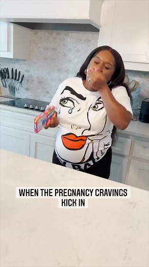 When the pregnancy cravings kick in 😅 #pregnant #cravings #mother #food #viral #reels | Trinity Jae