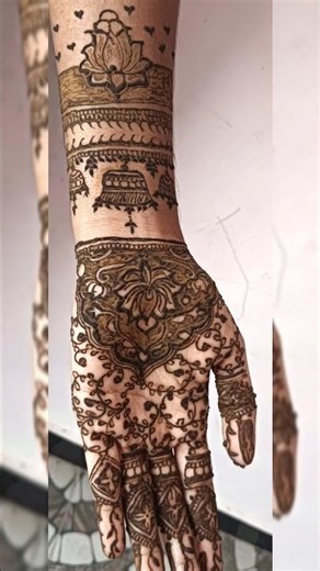 Simple Mehandi designs lotus 🪷 Based✨💫By Kavi#shorts#ytshorts#shortsfeed#lotus design#Mehandi #viral