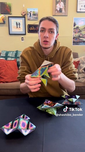 Geometry Shapes Box Toy - Fun Shashibo Cube with 4 Cubes!