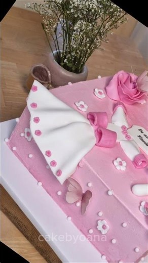 How to make a girl’s dress with fondant #ytshorts #caketopper #girlsdress #cake