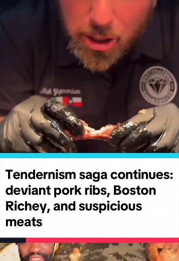 Tendernism saga continues: deviant pork ribs, Boston Richey, and suspicious meats #marco #foodtiktok #foodreview #tendernism #foodvideos