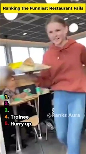 Ranking the Funniest Restaurant Fails #fail #restaurant #youtubeshorts