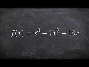 How to Factor a Solve for the Zeros of a Cubic Polynomial