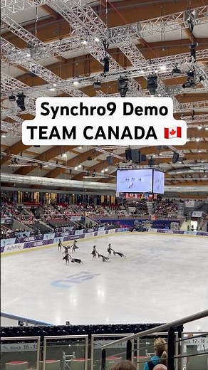 Synchro9 Demo TEAM CANADA 🇨🇦 #synchronizedskating #synchro #salzburg #iceskating #teamcanada