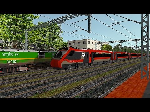MSTS IR | VB Express OT & FRT with WAG9 in Samba Rly Station | Gameplay | Train Simulator #train