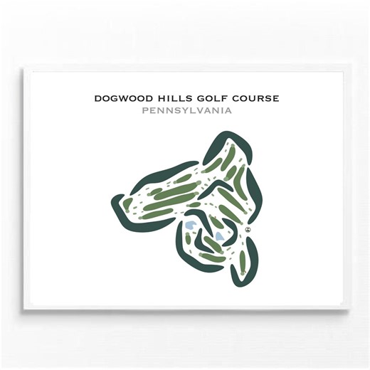 Dogwood Hills Golf Course, PA | Golf Course Map, Golf Map, Golfer Gift for Him, Scorecard Layout, Golfer Boyfriend Gift, Art Print Decor - Etsy