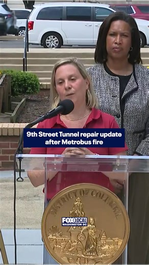 DC officials say they hope to have the 9th Street Tunnel open by Friday's afternoon rush hour after a Metrobus caught fire Thursday, trapping vehicles and sending dozens of people running to safety.