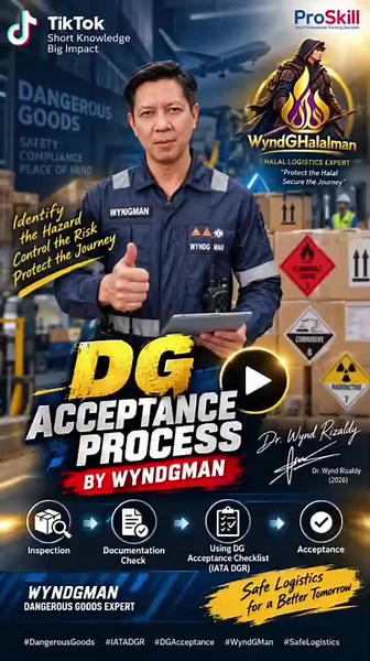 Dangerous Goods Acceptance Process for Air Transportation | Dr. Wynd Rizaldy posted on the topic | LinkedIn