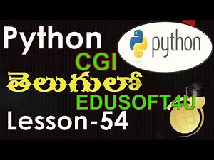 CGI (common gateway interface) script examples get and post methods - Python - Telugu